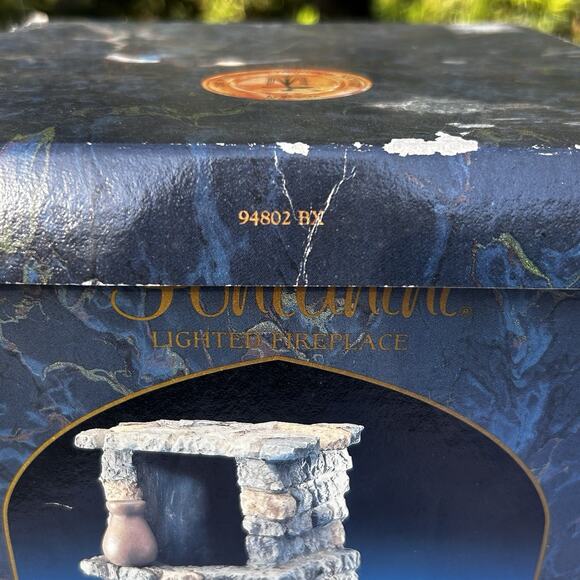 Retired 1998 Fontanini Lighted Fireplace 94802 Village Heirloom Nativity40 - Picture 2 of 15